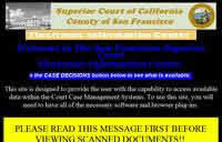 The Superior Court of California's website sucks