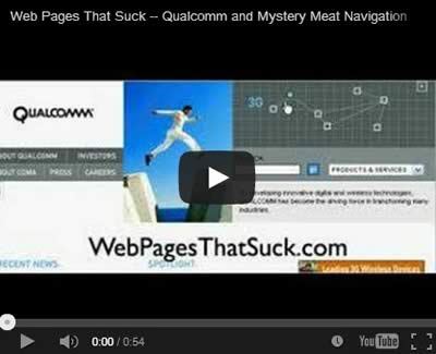 Qualcomm used Mystery Meat Navigation